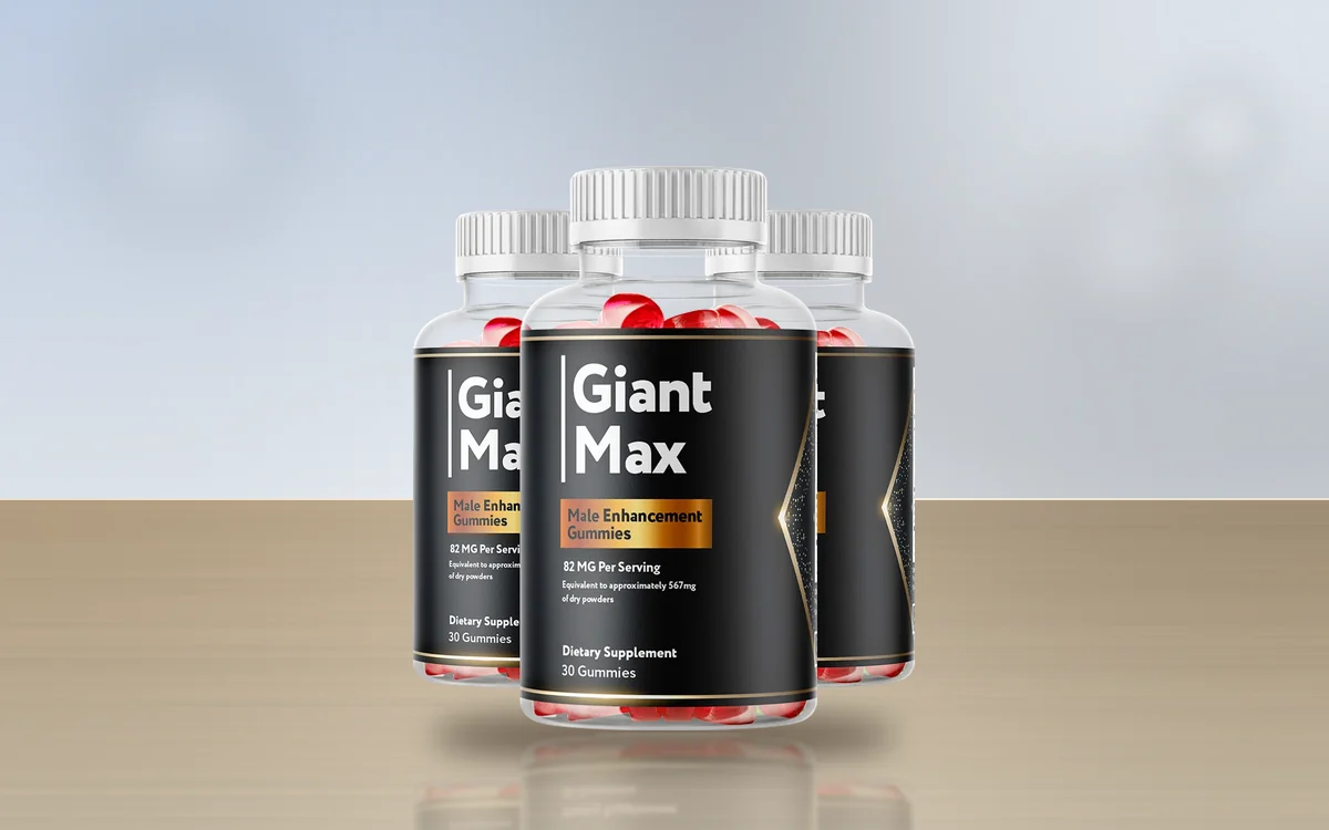 GiantMax three-bottle pack on a table