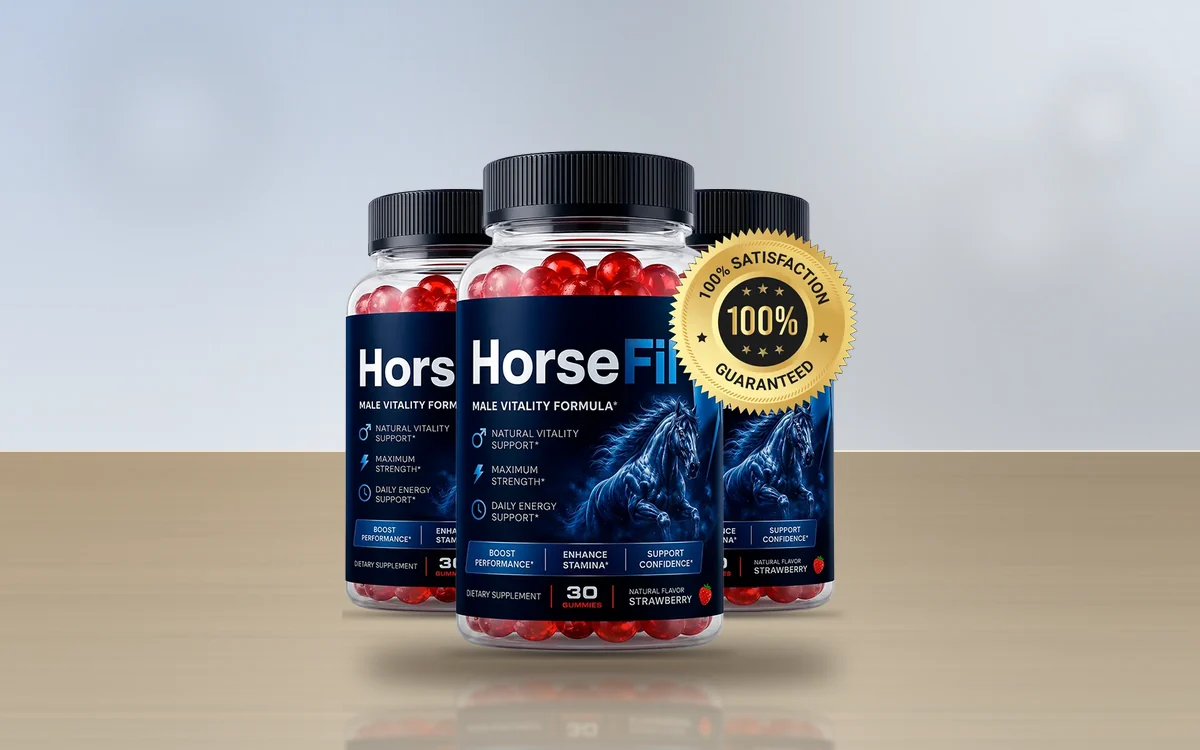 HorseFil three-bottle pack on a table