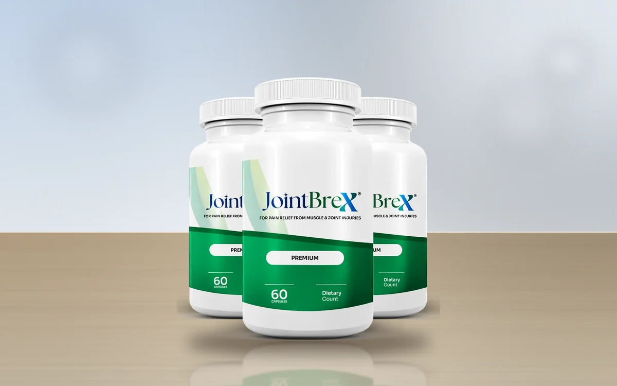 JointBrex three-bottle pack on a table
