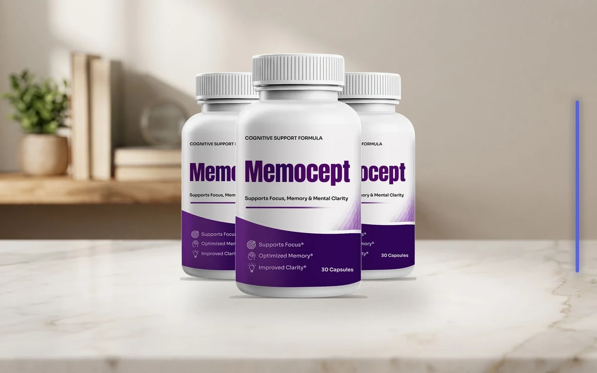 Memocept three-bottle pack on a table