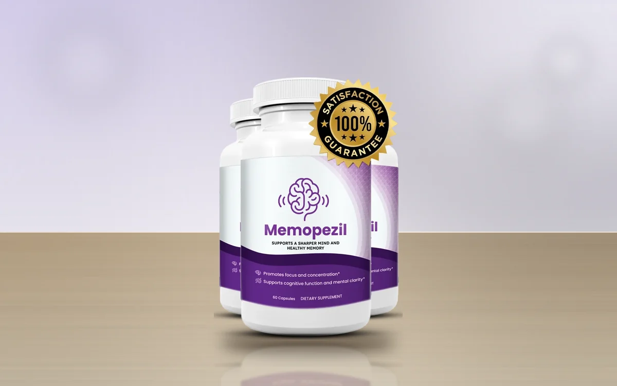 MemoPezil three-bottle pack on a table
