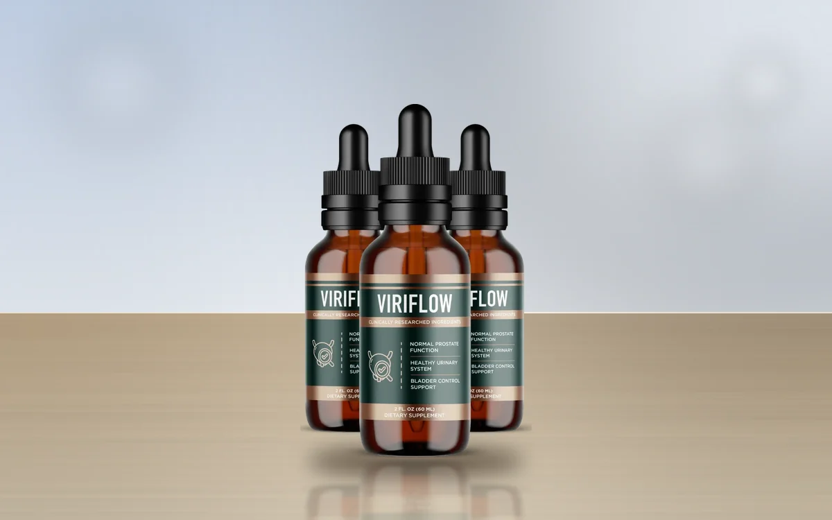 ViriFlow three-bottle pack on a table